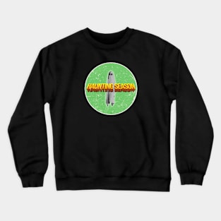 Spooky Sticker Grindhouse Font Crewneck Sweatshirt